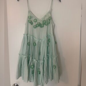 My Beachy Side love child mini dress